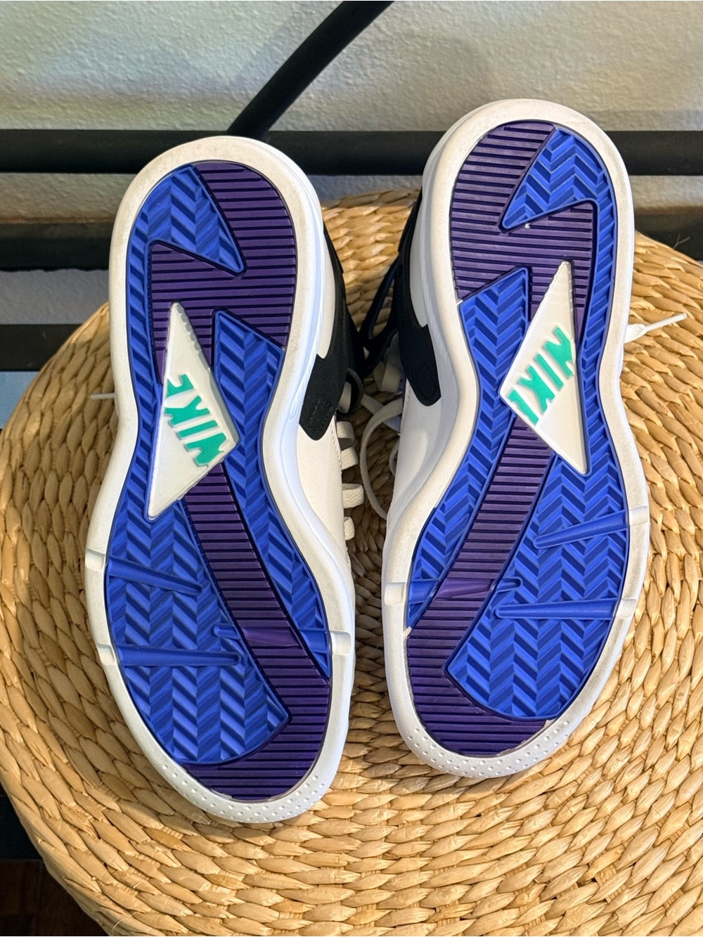 Nike Air Huarache – White/Blue/Purple – Men’s 8.5 - Picture 6 of 6